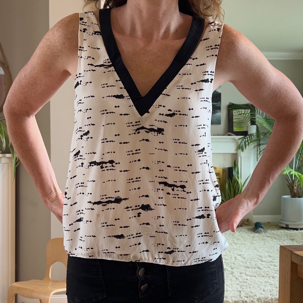 Silk Waverly Grey Tank Top